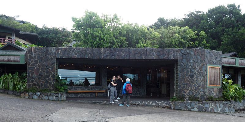 Entrance to the hotel restaurant