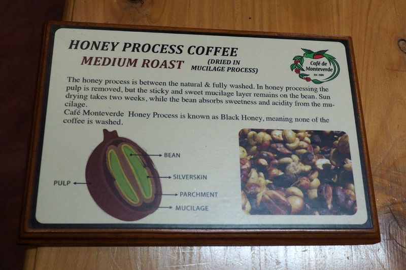 One of the coffees sampled at Monteverde Cafe