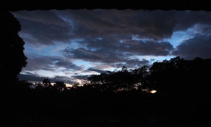 Early morning sky at our hotel near La Fortuna