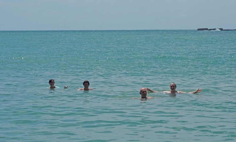 Enjoying the waters of Playa Manuel Antonio