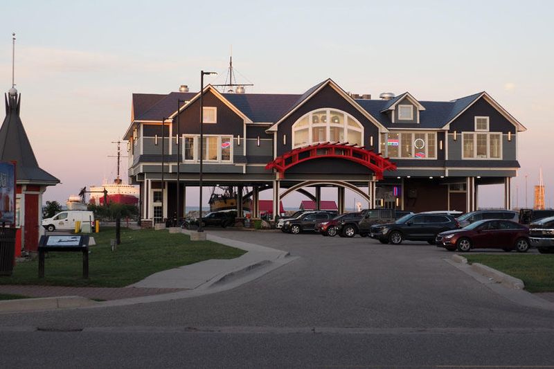 The Hook Lakeside Grill at sunset