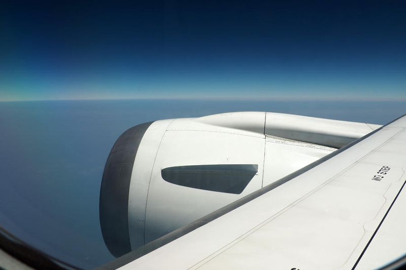 On a Boeing 787-9 aircraft