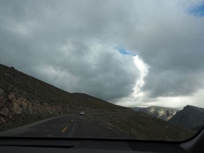 On the way up Mount Evans