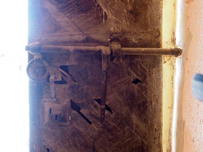 Entrance door at Maulay Ali Cherif Mausoleum in Rissani