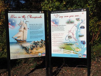 Sign for the Star-Spangled Banner National Historic Trail