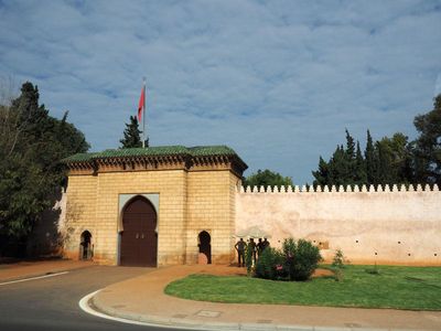 Outside the palace walls