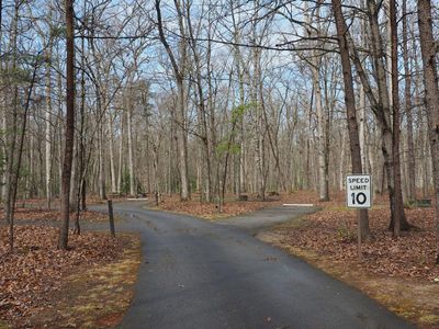 Road within the camping area