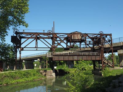 An old lift bridge over the canal at Williamsport, MD