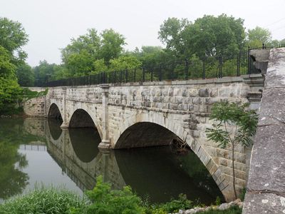 The rebuilt Conococheague aqueduct
