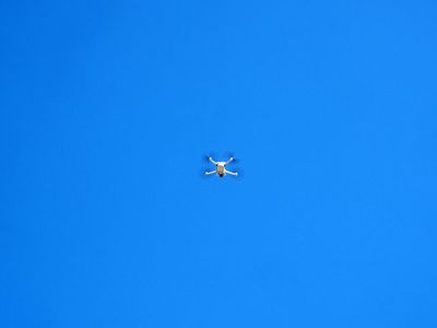 Taking pictures from a drone