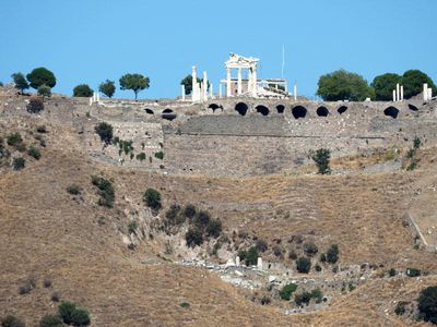 Remains of the old city of Pergamon