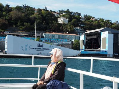 Passing an Open Air concert hall