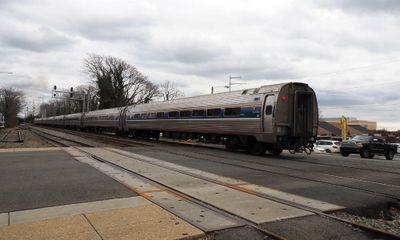 Departure of the Amtrak Northeast Regional train