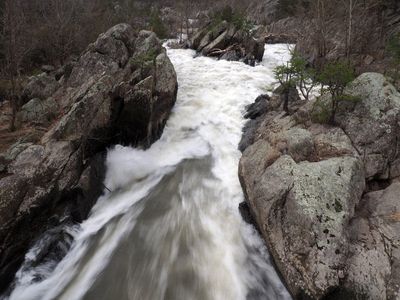 A water channel at Great Falls on the Potomac