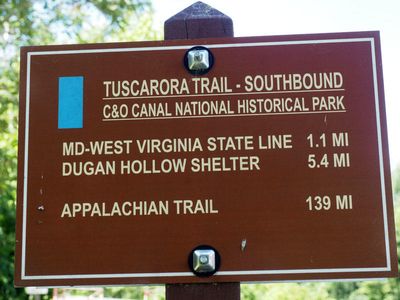 A misleading sign on the trail