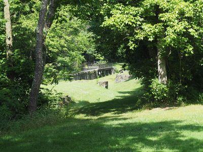 Lock 52 and Tonoloway Adqueduct from the Hancock Visitor Center