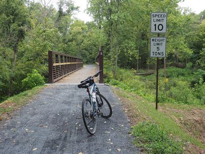 Aug 30th - The new replacement bridge at Little Catoctin Creek