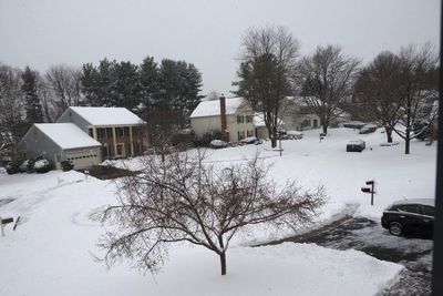 My first snowstorm at home this season
