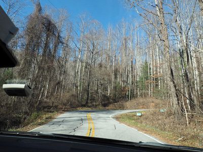 Crossing a mountain ridge