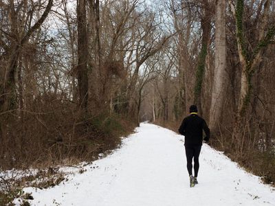 Running on snow and ice