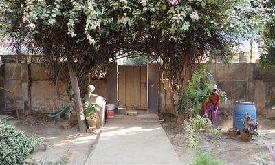 After the removal of the overgrowth