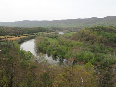 The meandering Shenandoah river