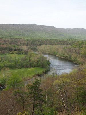 The meandering Shenandoah river
