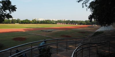Entering the IIT stadium