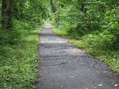 Damage to trail near Sycamore Landing