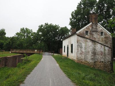 June 27 - At Edwards Ferry on a bike