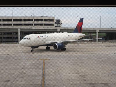 Through the glass - our ride home arrives