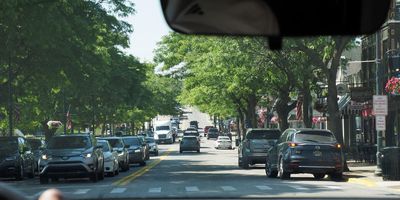 Driving through Charlevoix, MI