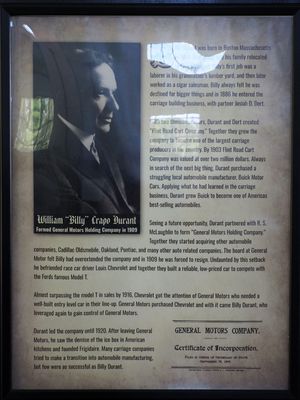 William Billy Crapo Durant, the founder of General Motors