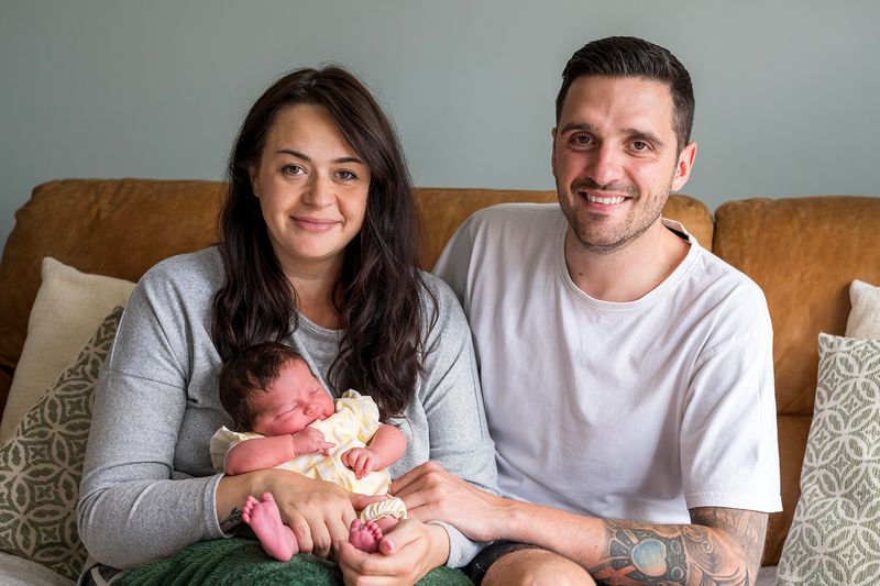 Proud new parents