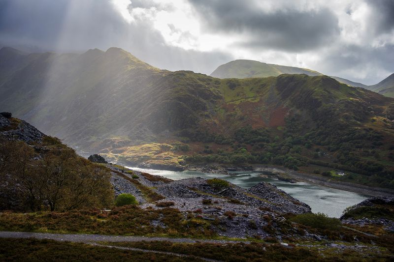 Llyn Peris from quarry