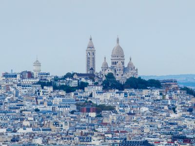 Basilica de Sacre Coeur from Eiffel Tower