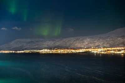 Aurora over mainland Tromso