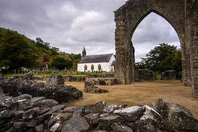 Parish church from abbey ruins
