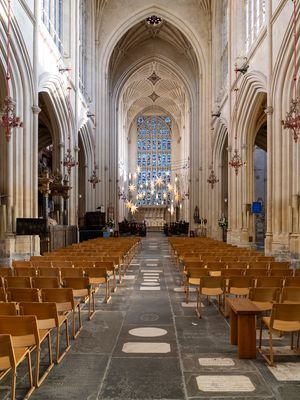 Bath Abbey interior view