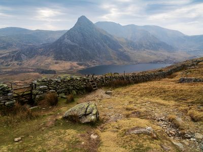 Tryfan and Llyn Ogwen from Pen Yr Ole Wen.
