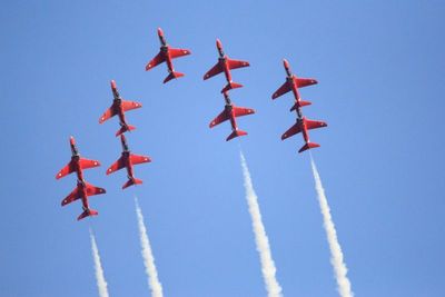 RAF Red Arrows chevron roll