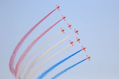 RAF Red Arrows cygnet to phoenix present