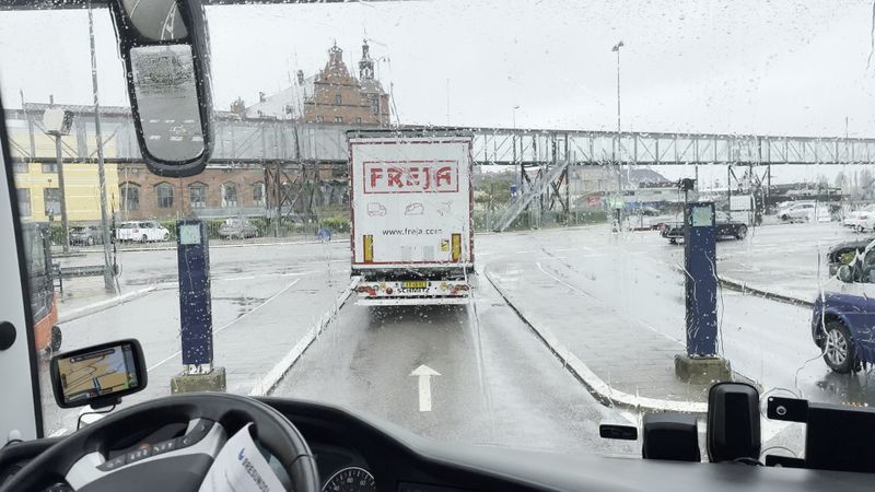 Driving on to the Ferry