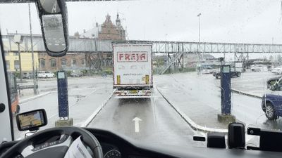 Driving on to the Ferry