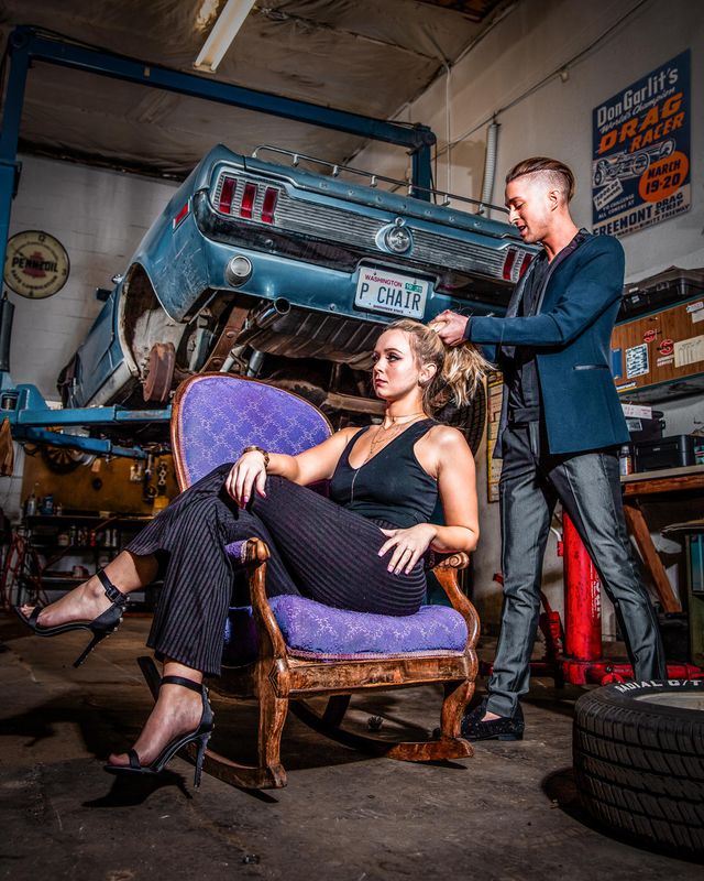 Kelly & Jess @ Auto Shop