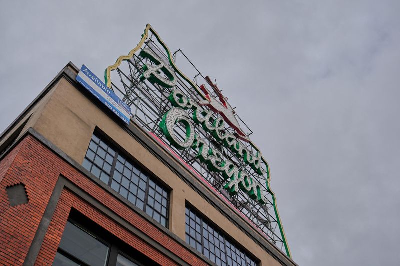 Portland White Stag Sign