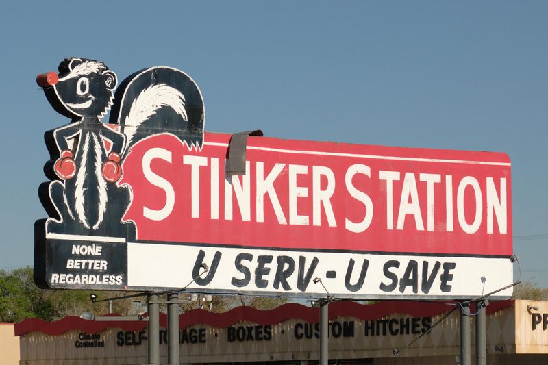 Skunk: Stinker Station Sign