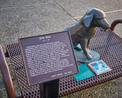 Dirty Biter the Dog Statue