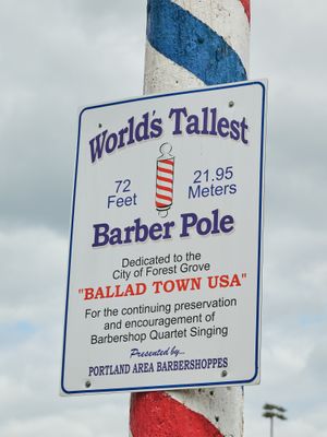 World's Tallest Barber Shop Pole