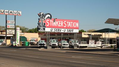 Skunk: Stinker Station Sign